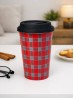 Plaid Fine Porcelain Coffee Mug With Gift Box